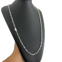 Cordão Meia Cana 5mm - Banhado a Prata 925