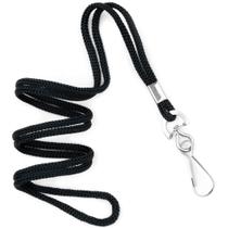 Cordão MIFFLIN-USA Bulk Black 36 cm, pacote com 100 crachás de identificação