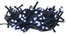 Cordão Natal Pisca Pisca Fixo 100 Leds 10m Branco Frio 127V Uso Interno 14721-PL