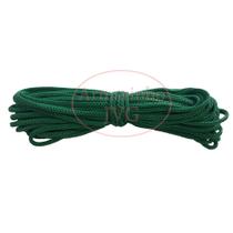 Cordão Náutico Verde Bandeira 4mm - 20m - Fio Rabo Rato Saco
