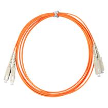 Cordão Óptico Duplex Multimodo MM Com Conectores SC/SC 62,5/125µm - 2,5 Metros