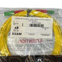 Cordão Optico Fibra Lc-apc / Sc-apc Sm 10m Amarelo