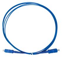 Cordão Óptico Simplex SM Monomodo SC-UPC/SC-UPC com Diâmetro da Capa de 2mm e Comprimento de 2 Metros - Pier Telecom