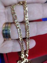 Cordão Ouro 18 Kilates 3x1 Oco 12.60 Gramas 4 mm Maciça