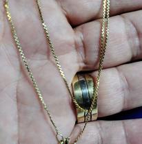 Cordão Ouro 18 Kilates Peso 2.50 Gramas 0.5 mm 60 Cm Maciço