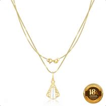 Cordão Ouro 18k Pingente N S. Aparecida