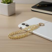 Cordão Para Celular Em Forma De Lágrima De Cristal Brilhante