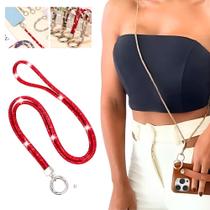 Cordão para Celular Pescoço Brilho Stras Luxo