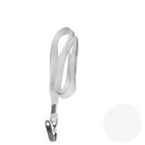 Cordão Para Crachá Acp Tecido Ref 804 10 Branco