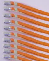 Cordão para Crachá Laranja pacote com 10 unidades