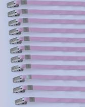 Cordão para Crachá Rosa pacote com 10 unidades