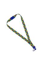 Cordao Para Cracha Tecido Quebra-Cabeca Tea C/Pre Cordao Para Cracha Tecido Quebra-Cabeca Tea C/Pre