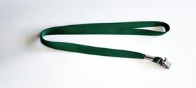 Cordão para crachá - Verde Bandeira - 25 unidades
