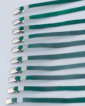 Cordão para Crachá Verde Bandeira pacote com 10 unidades