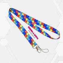Cordão para identificação para pessoas com tea - kit cordão, crachá, porta-cracha e pulseira