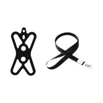 Cordão Para Telefone Com Suporte De Silicone E Patch Para iPhone E a Maioria Dos Celulares 2 Em 1