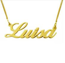 Cordão Personal Luisa Ouro 18 Kilates Peso 2.00 Gramas 45 Cm Todos Nomes