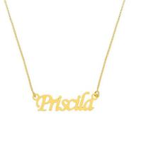 Cordão Personal Priscila Ouro 18 Kilates Peso 2,00 Gramas 45 Cm