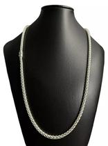 Cordão Peruano 5Mm Banhado A Prata 925 Cordão Peruano 5Mm Banhado A Prata 925