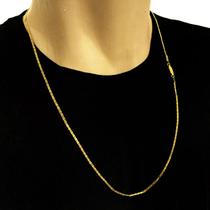 Cordão Piastrine Corrente Masculina 2mmBanhada Ouro 18k Cordão Piastrine Corrente Masculina 2mmBanhada Ouro 18k