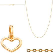 Cordao Pingente Coração Feminino Rommanel Joias Ouro 18k 50c Cordao Pingente Coração Feminino Rommanel Joias Ouro 18k 50c