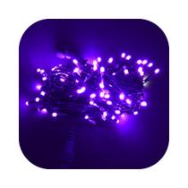 Cordão Pisca 100 Led Prova Dágua 80 Fixo e 20 Strobo Verde Fio 7 Cores 10m Decor Natal