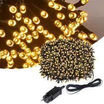 Cordão Pisca Natal 300 Led 30 Metros 8 Funções Decoração a Prova D'Água