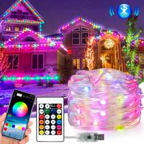 Cordão Pisca Pisca Luz Led Smart Decoração 10m Controle Remoto App Bluetooth