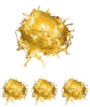 Cordão Pisca Pisca Natalino 9m 400 Leds Branco Quente Natal Cordão Pisca Pisca Natalino 9m 400 Leds Branco Quente Natal