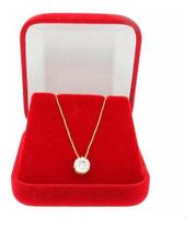 Cordão Ponto De Luz + Brinco Bebê Recém Nascido Ouro 18k 750