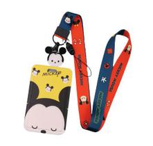 Cordão Porta Crachá Mickey Mouse Disney Lanyard Id - Pinsdacris