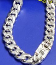 Cordão Prata 155 Gramas 60 Cm maciço 11 mm
