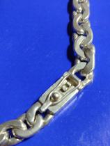 Cordão Prata 950 Elos Duplo 150 Gramas 6 mm