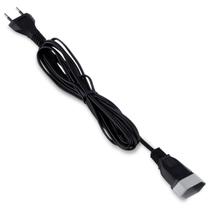 Cordão Prolongador Bipolar Preto 3 Metros 10 Amperes Force Line Cordão Prolongador Bipolar Preto 3 Metros 10 Amperes Force Line