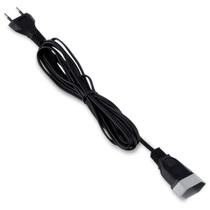 Cordão Prolongador Bipolar Preto 3 Metros Force Line