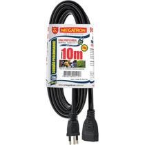Cordao Prolongador Pp 3X2,50X10,00Mt 2P+T 20A/250V Pt Megatron