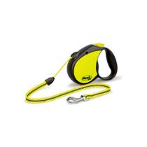 Cordão retrátil Dog Leash Flexi Neon de 5 m para cães de 20 kg