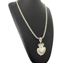 Cordão Riviera + Pingente Favela Venceu Banhado a Prata 925