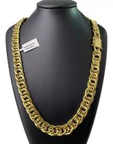 Cordão romano oca 750 15mm - banhado a ouro 18k Cordão romano oca 750 15mm - banhado a ouro 18k