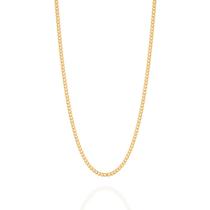 Cordão Rommanel 531098 Unissex Folheado Ouro Fio Grumet 40cm Cor:Dourado