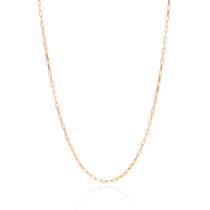 Cordão Rommanel Banhado Ouro 18k 60cm Masculino 532531 Cor:Dourado