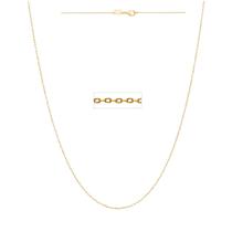 Cordão Rommanel Banhado Ouro Fio Cadeado Fino 42cm 531638