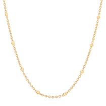 Cordao Rommanel Cubos intercalados 50 cm Banhado a ouro 5319675000 Cordao Rommanel Cubos intercalados 50 cm Banhado a ouro 5319675000