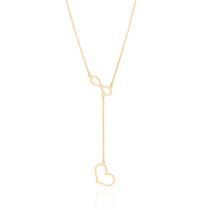Cordão Rommanel Gravata Feminino Banhado Ouro 18k Lindo Elegante Cordão Rommanel Gravata Feminino Banhado Ouro 18k Lindo Elegante
