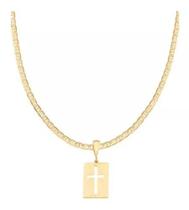 Cordão Rommanel Masculino 60cm Pingente Cruz 540104 530614 Cordão Rommanel Masculino 60cm Pingente Cruz 540104 530614