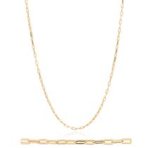 Cordão Rommanel Masculino Banhado A Ouro 18k Tamanho 70cm Elo Cadeado 532532