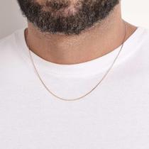 Cordão Rommanel Masculino Diamantado Banhado A Ouro 18k Cordão Rommanel Masculino Diamantado Banhado A Ouro 18k