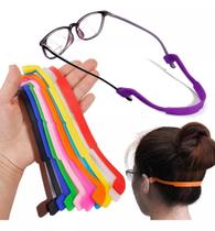 Cordão Silicone Segura Óculos Infantil Amarelo 01 Unidade