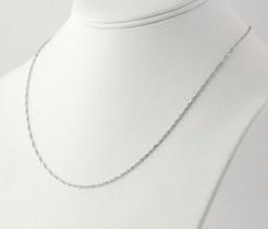 Cordão Singapura Em Prata 925 Corrente Colar Italiana 45 Cm