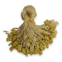 Cordão Tag Lacre de Segurança Dourado 19cm com 100 Unidades Cordão Tag Lacre de Segurança Dourado 19cm com 100 Unidades